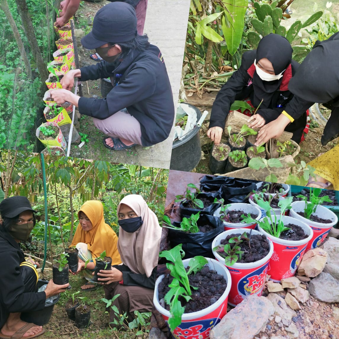 Mahasiswa PMM UM Malang Ajarkan Hidup Sehat di Desa Eran Batu