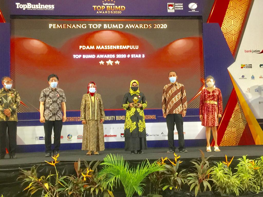 PDAM Massenrempulu Menangkan Top BUMD Awards 2020