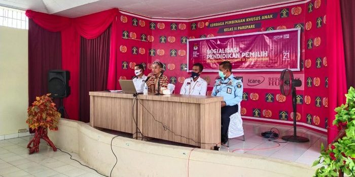 Sosialisasi Pendidikan Pemilih, KPU Parepare Kunjungi Warga Binaan Lapas