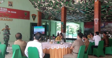 Yonif 721 Makkasau Gelar Komsos dengan Masyarakat Pinrang