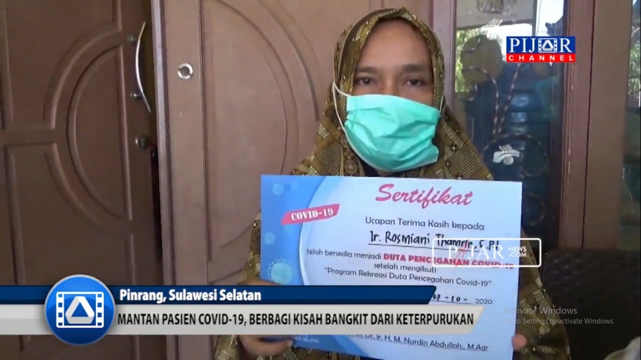 Video : Mantan Pasien Covid-19 Asal Pinrang ini Berbagi Kisah Bangkit dari Keterpurukan