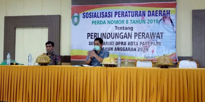 Sosialisasi Perda, Ketua Komisi II DPRD Parepare Jelaskan Tujuan Lahirnya Perda Perlindungan Perawat