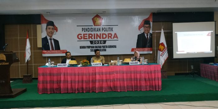 Buka Kegiatan Pendidikan Politik di Parepare, Sekretaris DPD Gerindra Sulsel Dorong Kader Raih Kemenangan di 2024