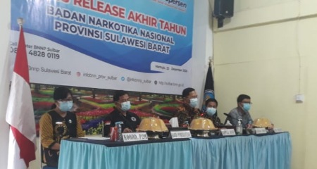 BNNP Sulbar Ungkap Hasil Tangkapan Narkoba Sepanjang 2020