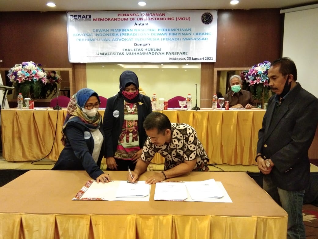 Tingkatkan Kualitas Lulusan, FH UM Parepare Jalin Kerjasama dengan Peradi Makassar
