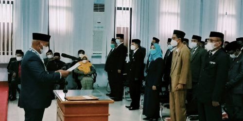 Perubahan Nomenklatur, Bupati Enrekang Lantik 137 Pejabat Baru