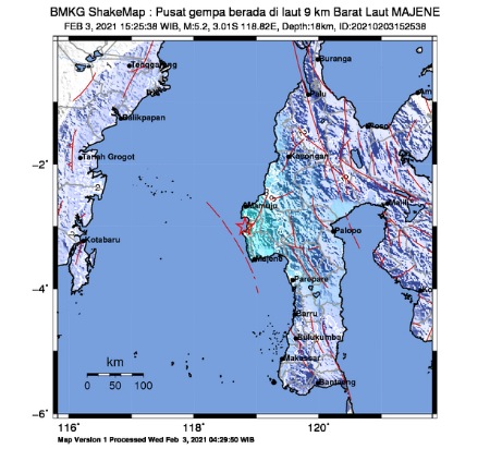Gempa Bumi Tektonik M5,2 Kembali Getarkan Majene – Mamuju, Ini Analisa BMKG Gempa Bumi Tektonik M5,2 Kembali Getarkan Majene – Mamuju, Ini Analisa BMKG