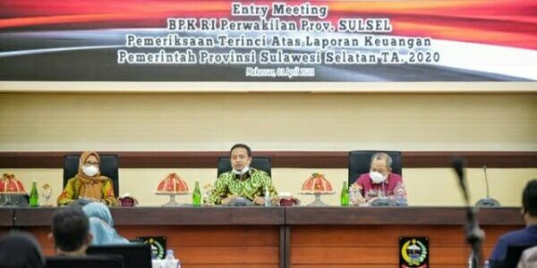 Hadiri Pertemuan dengan BPK RI, Plt Gubernur Sulsel Harap OPD Beri Laporan Keuangan Secara Transparan