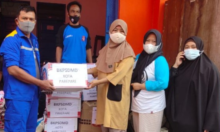 Peduli Korban Gempa, BKPSDMD Parepare Kirim Donasi ke Sulbar