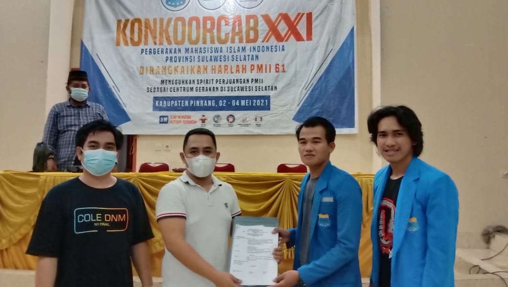 Aklamasi, Muhtar Mursal Pimpin PKC PMII Sulsel