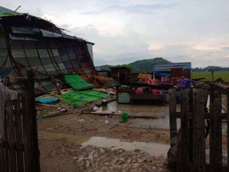 Angin Kencang Rusak 4 Rumah di Pinrang