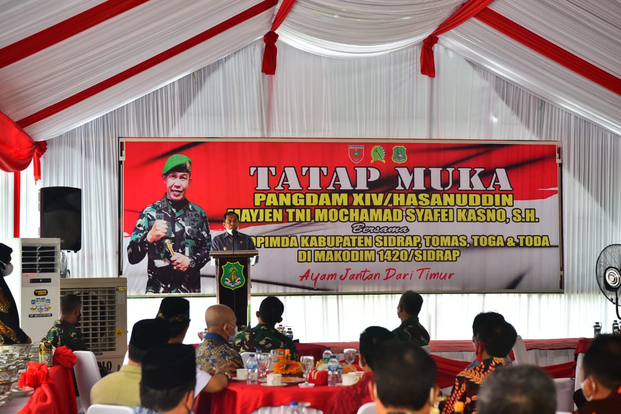 Pangdam XIV/Hasanuddin Kunker ke Kabupaten Sidrap