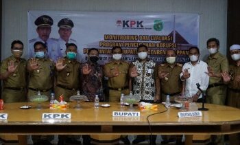 Pemkab Sidrap Monev Bareng KPK, Ini yang Dibahas