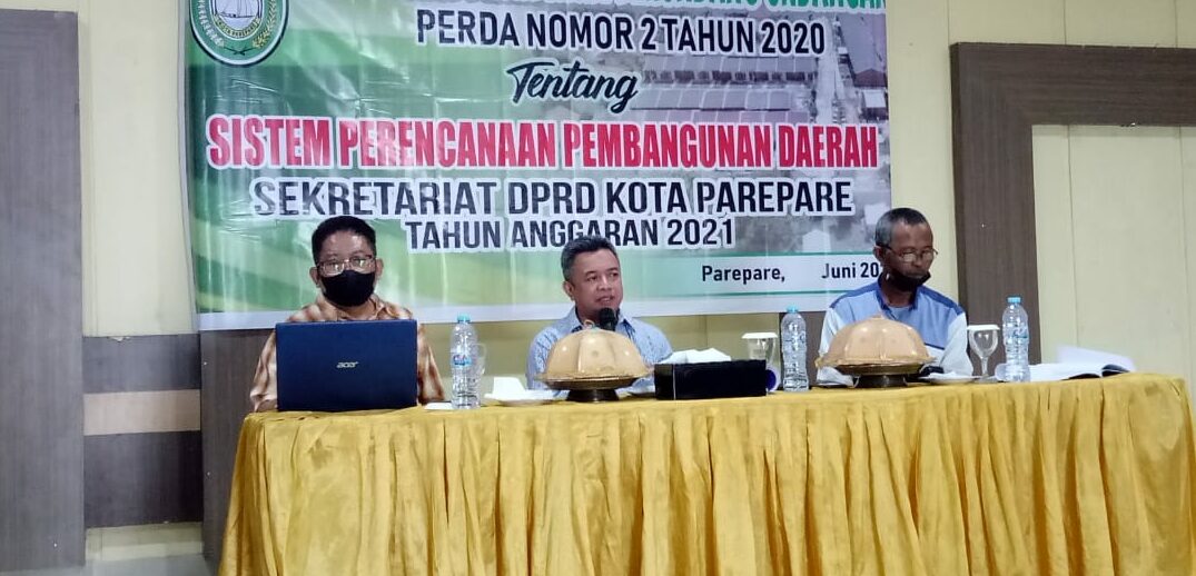 Ketua Bapemperda DPRD Parepare Yasser Latief Libatkan Bappeda Sosialisasikan Perda Perencanaan Pembangunan Daerah