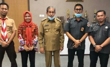 Bakal Gelar Kemah Pengawasan Pemilu, Bawaslu Sidrap Audiens dengan Bupati