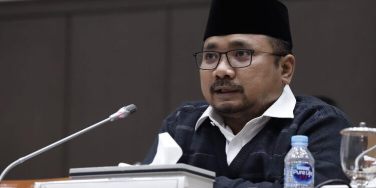 Yaqut Cholil Qoumas, Menteri Agama. --foto: kemenag.go.id--