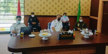 Wawali Parepare Rakor Virtual Bersama Plt Gubernur, Bahas Sinergitas Penanganan Covid-19