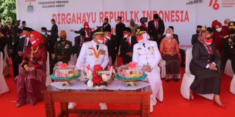 Di Peringatan HUT RI, Gubernur Sulbar Harap Masyarakat Tabah Hadapi Pandemi Covid-19