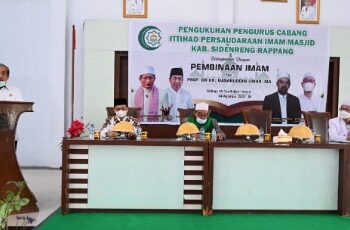 Pengukuhan IPIM Kecamatan se-Kabupaten Sidrap Disaksikan Bupati dan Imam Besar Masjid Istiqlal
