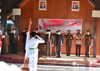 Kukuhkan Paskibraka Sidrap 2021, Dollah Mando Harap Tunaikan Tugas dengan Baik