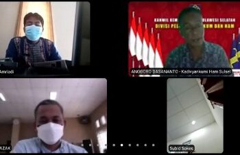 Kemenkumham Sulsel Harmonisasi Ranperda Perubahan RPJMD Pemkab Wajo