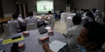 Jajaran Pemkab Sidrap Ikuti Webinar Strategi Ketahanan Pangan dan Penurunan Stunting