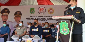 Milad ke-61, Karang Taruna Sidrap Gelar Kemah Bhakti Sosial