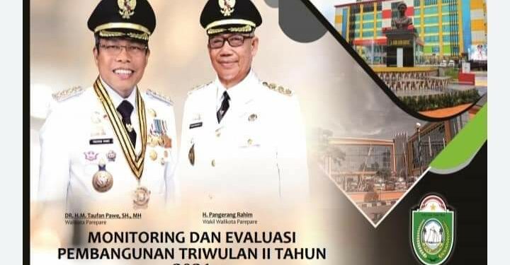 Monev Triwulan II, Kinerja Pembangunan Fisik Parepare 58,48%, Serapan Anggaran 33,53%