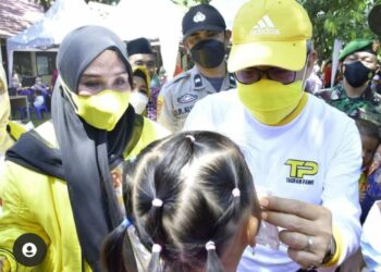 Partai Golkar Sasar Warga Pulau Barrang Lompo untuk Vaksin