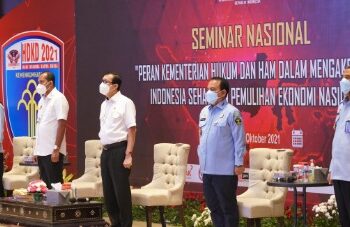 Dukung Akselerasi Indonesia Sehat dan Pemulihan Ekonomi, Kemenkumham Gelar Seminar
