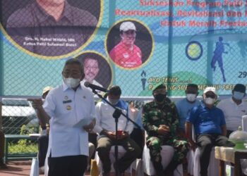 Buka Kejuaraan Tennis, Gubernur Sulbar: Momen Majukan Olahraga Tennis
