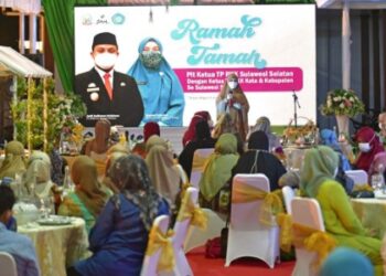 Sebelum Lomba Masak, Naoemi Octarina Ramah Tamah Bersama Ketua TP PKK se Sulsel