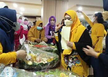 Erna Rasyid Taufan Apresiasi Lomba Makanan Germas Pada Peringatan HKN Ke-57