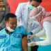 Plt Gubernur Sulsel, Andi Sudirman Sulaiman saat mengikuti vaksinasi