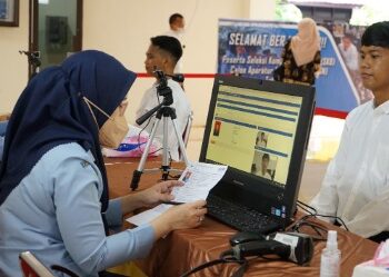 Pantau Tes SKB CPNS Non-SLTA, Kakanwil Kemenkumham Sulsel Juga Temui Kepala Kanreg BKN IV