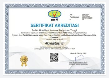Prodi PAI Pascasarjana IAIN Parepare Raih Akreditasi B