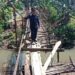 Jembatan Gantung di Bilokka Nyaris Putus, Anggota Dewan Sudarmin Baba Datangkan Kayu dari Kendari Jembatan Gantung di Bilokka Nyaris Putus, Anggota Dewan Sudarmin Baba Datangkan Kayu dari Kendari