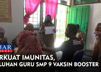 Perkuat Imunitas, Puluhan Guru SMP 9 Parepare Vaksin Booster