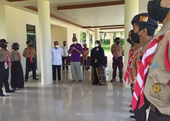 Erna Rasyid Taufan Semangati Peserta Jambore Nasional