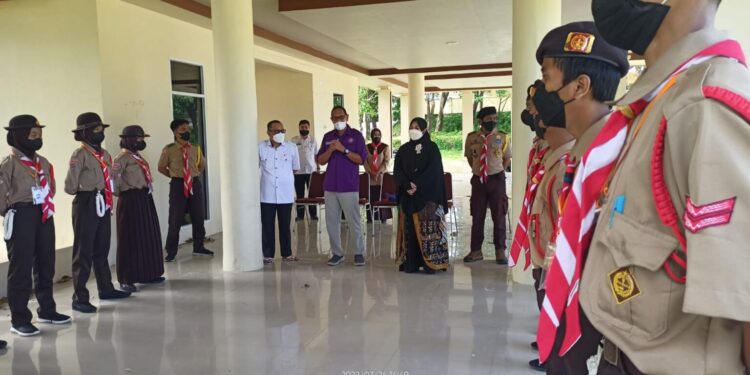 Erna Rasyid Taufan Semangati Peserta Jambore Nasional