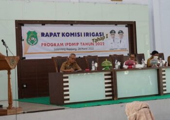 Evaluasi MTS Terpadu 2021 dan 2022, Komisi Irigasi Sidrap Gelar Rapat Tahap I
