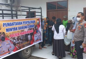 Polsek Pancarijang Awasi Penyaluran Minyak Goreng