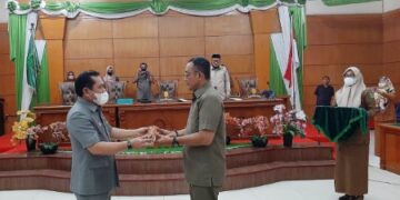 Pemkab Terima Rekomendasi LKPj Bupati Tahun 2021 dari DPRD Sidrap