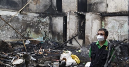 Kebakaran di Jalan Pandang Makassar, Gubernur Instruksikan Kirim Bantuan Kebakaran di Jalan Pandang Makassar, Gubernur Instruksikan Kirim Bantuan