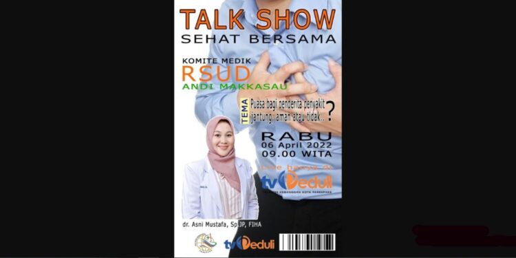 Yuk! Ikuti Talk Show Sehat Bersama Dokter Jantung RSUD Andi Makkasau Parepare Yuk! Ikuti Talk Show Sehat Bersama Dokter Jantung RSUD Andi Makkasau Parepare
