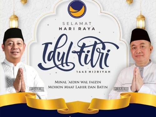 Ucapan Idul Fitri H.Rusdi Masse dan Ketua Fraksi NasDem DPRD Parepare Ir.H. Yasser Latief