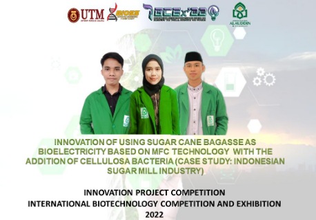 Manfaatkan Ampas Tebu Jadi Energi Listrik, Mahasiswa UIN Makassar Sabet Juara Internasional Manfaatkan Ampas Tebu Jadi Energi Listrik, Mahasiswa UIN Makassar Sabet Juara Internasional