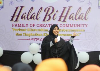 Perkokoh Silaturahim, Erna Rasyid Taufan Hadiri Halal Bil Halal FCC Sulsel 