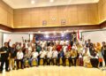 Foto bersama usai Musyawarah Wilayah PII Sulsel yang berlangsung di Claro Convention Center, Sabtu (23/7/2022)