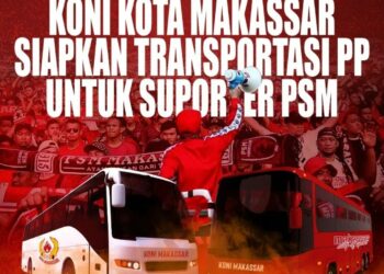 5 Unit Bus,  Gratis Antar dan Bawa Pulang Suporter PSM Makassar ke Parepare